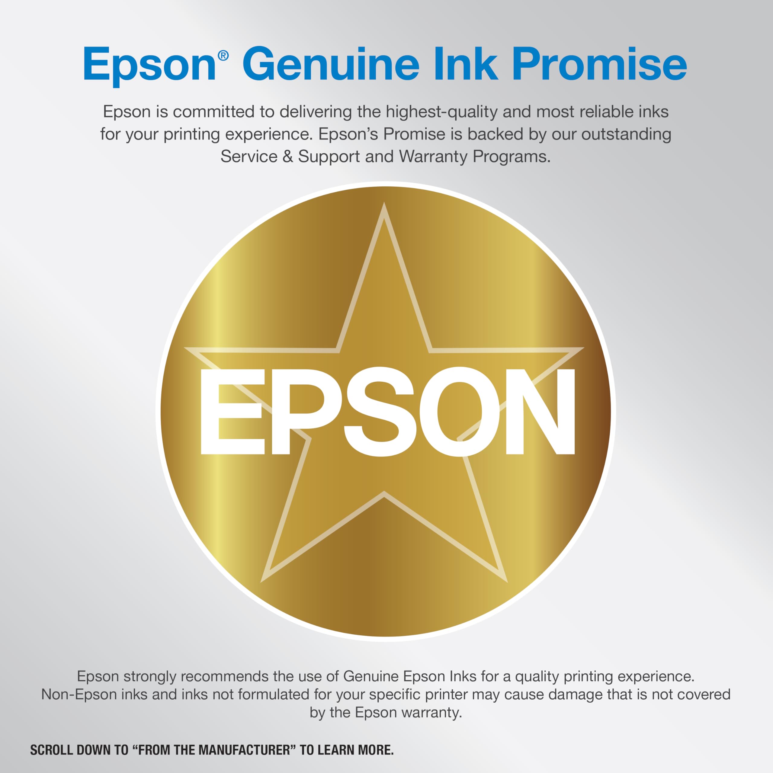 Epson EcoTank ET-2800 Wireless Color All-in-One Cartridge-Free Supertank with Scan and Copy, The Ideal Basic Home Printer - White