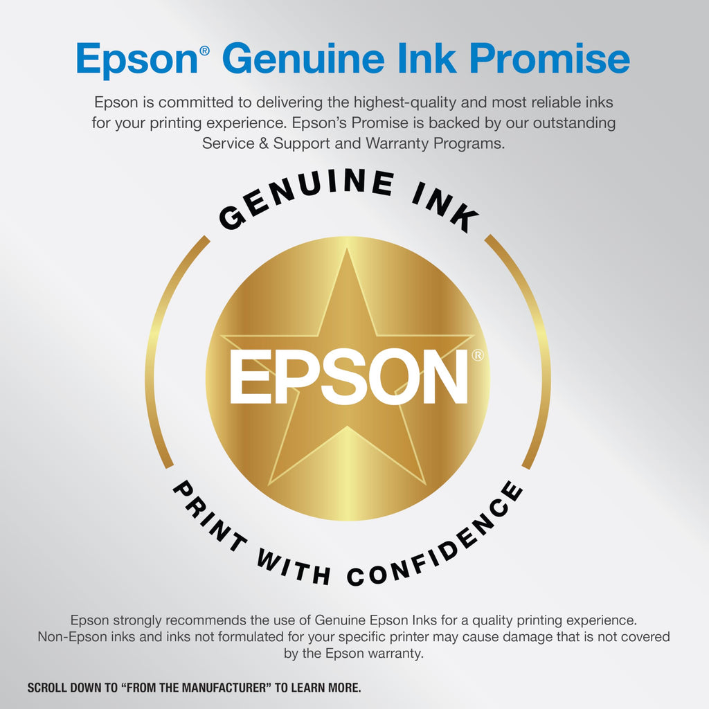 Epson EcoTank ET-2800 Wireless Color All-in-One Cartridge-Free Supertank with Scan and Copy, The Ideal Basic Home Printer - White