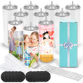 D·S 1 Pack Sublimation Tumblers 20 oz Skinny Straight Flat Bottom Blank Tumbler Cups with Individual Gift Boxed for Heat Transfer DIY Craft
